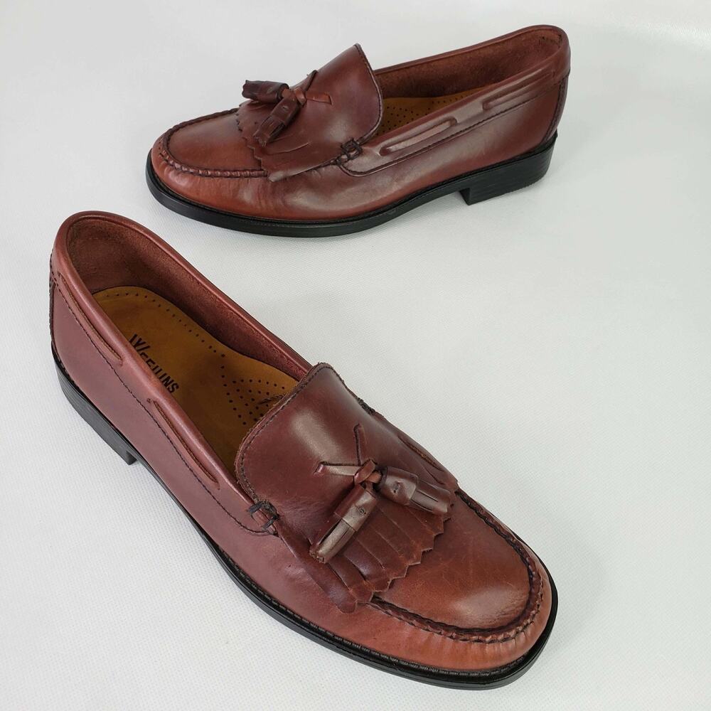 G.H. Bass Weejuns Marietta II Brown Leather Tassel Kiltie Loafers Men’s 9 M